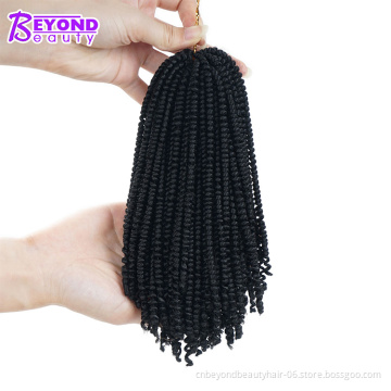 Ombre Nubian Spring Twist Hairstyles Crochet Braids Soft Synthetic Jamaican Bounce Twist Braiding Crochet Hair Extensions Bulk